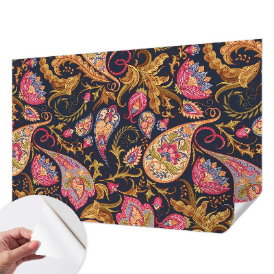 Autocolante de parede fotográfico Paisley colorido