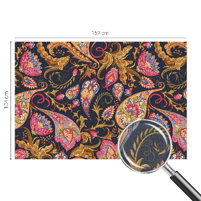 Autocolante de parede fotográfico Paisley colorido