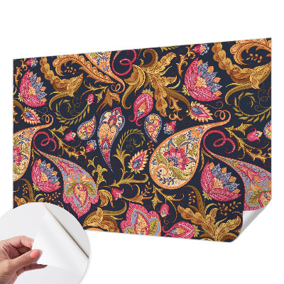 Autocolante de parede fotográfico Paisley colorido