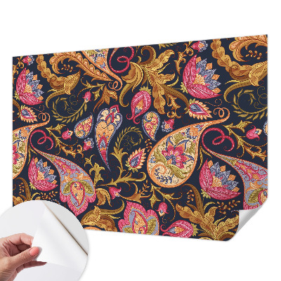 Autocolante de parede fotográfico Paisley colorido