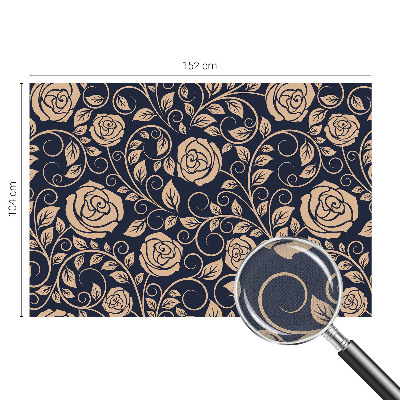 Papel de parede 3D Flores românticas