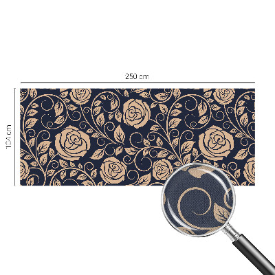 Papel de parede 3D Flores românticas