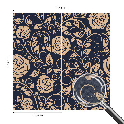 Papel de parede 3D Flores românticas