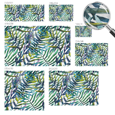 Papel de parede autocolante Vegetação exótica