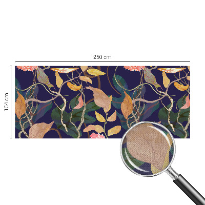 Papel de parede para criança com padrão vegetal elegante