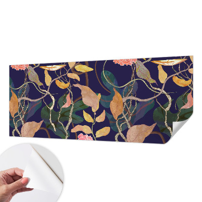 Papel de parede para criança com padrão vegetal elegante
