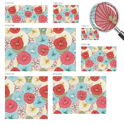 Papel de parede infantil com estampa floral