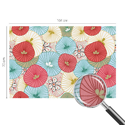 Papel de parede infantil com estampa floral