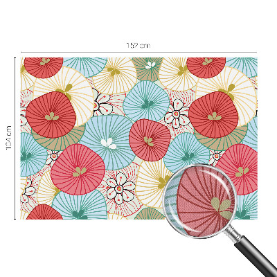 Papel de parede infantil com estampa floral