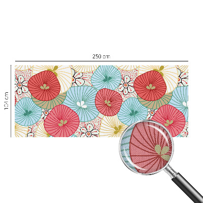 Papel de parede infantil com estampa floral
