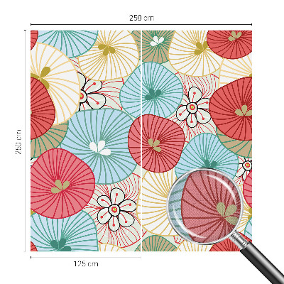 Papel de parede infantil com estampa floral