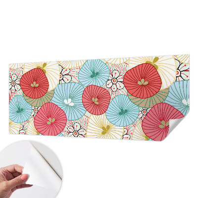 Papel de parede infantil com estampa floral