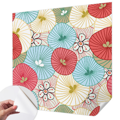 Papel de parede infantil com estampa floral