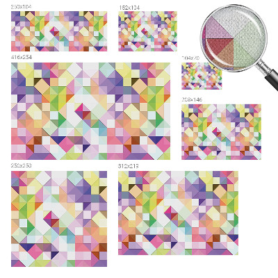 Papel de parede autocolante para sala Formas coloridas