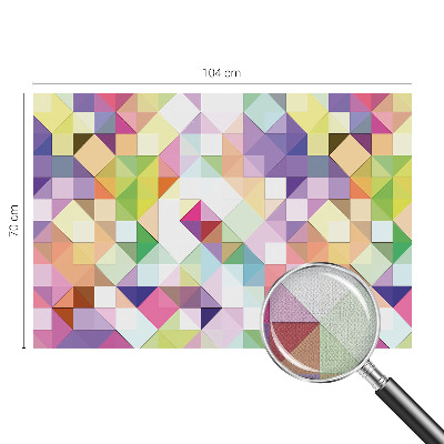 Papel de parede autocolante para sala Formas coloridas