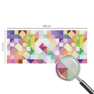 Papel de parede autocolante para sala Formas coloridas