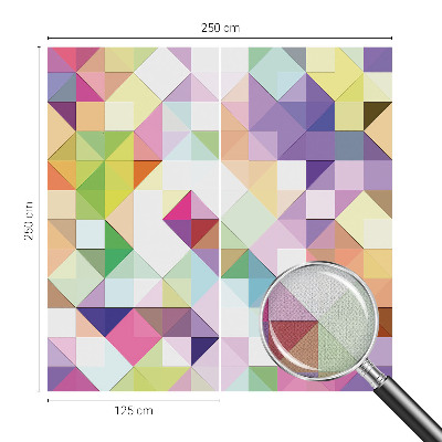 Papel de parede autocolante para sala Formas coloridas