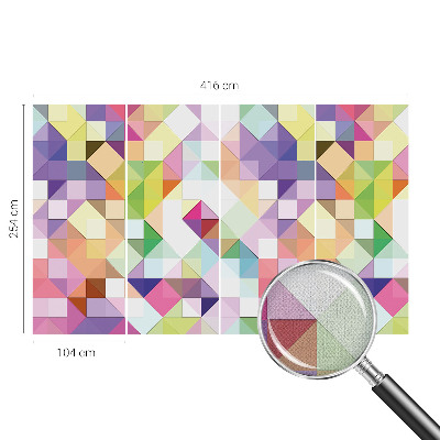 Papel de parede autocolante para sala Formas coloridas