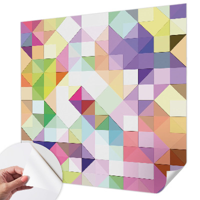 Papel de parede autocolante para sala Formas coloridas