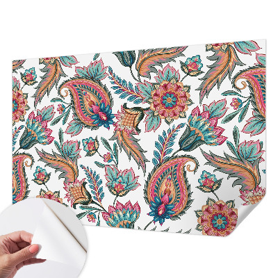 Papel de parede autocolante com padrão oriental