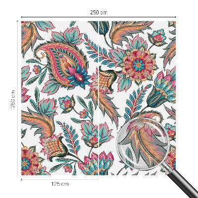 Papel de parede autocolante com padrão oriental