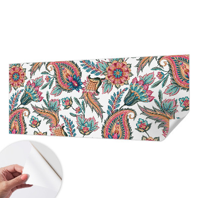 Papel de parede autocolante com padrão oriental