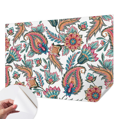 Papel de parede autocolante com padrão oriental