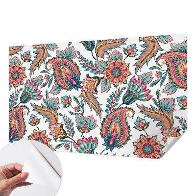 Papel de parede autocolante com padrão oriental