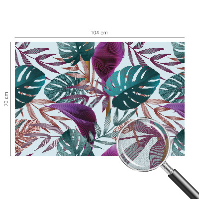 Papel de parede autocolante para sala Composição tropical