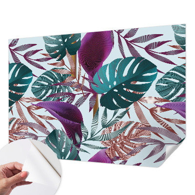 Papel de parede autocolante para sala Composição tropical