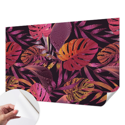 Papel de parede 3D Folhas exóticas