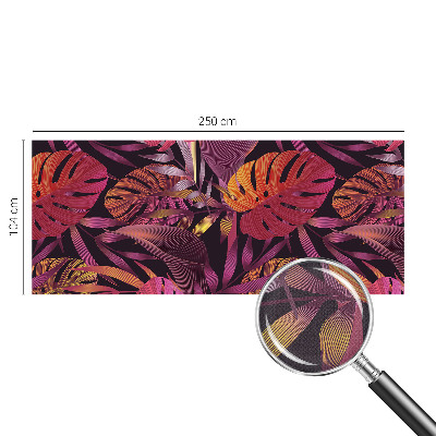 Papel de parede 3D Folhas exóticas