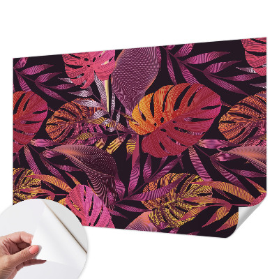 Papel de parede 3D Folhas exóticas
