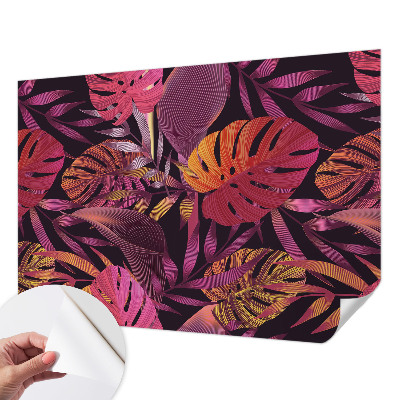 Papel de parede 3D Folhas exóticas