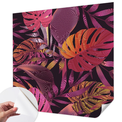 Papel de parede 3D Folhas exóticas
