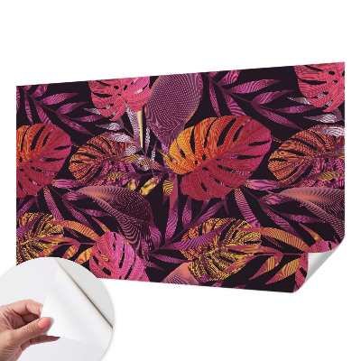 Papel de parede 3D Folhas exóticas
