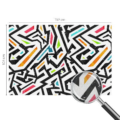 Papel de parede infantil com padrão de mosaico abstrato