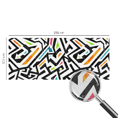 Papel de parede infantil com padrão de mosaico abstrato