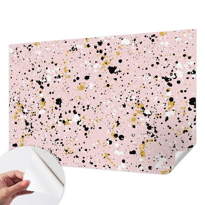 Papel de parede autocolante para quarto com padrão de espaços artísticos