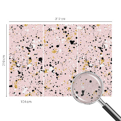 Papel de parede autocolante para quarto com padrão de espaços artísticos