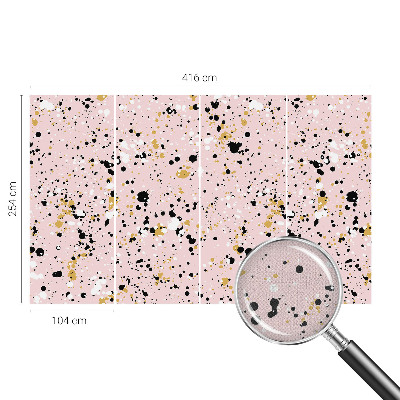 Papel de parede autocolante para quarto com padrão de espaços artísticos