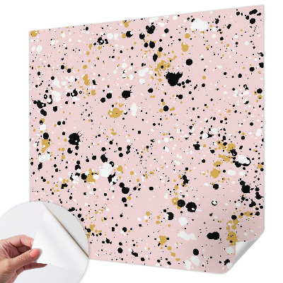 Papel de parede autocolante para quarto com padrão de espaços artísticos