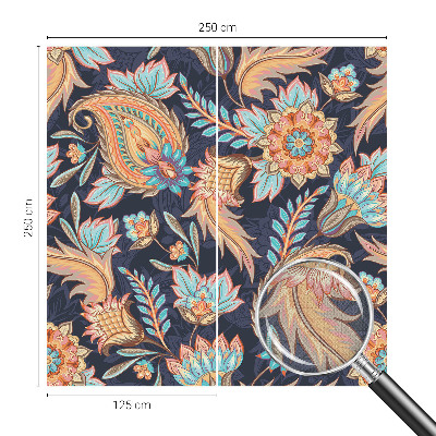 Papel de parede infantil com estampa floral