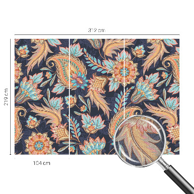 Papel de parede infantil com estampa floral