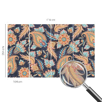 Papel de parede infantil com estampa floral