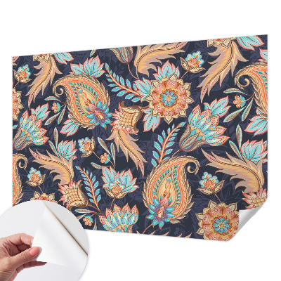 Papel de parede infantil com estampa floral