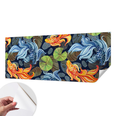 Papel de parede autocolante para sala Padrões de peixe
