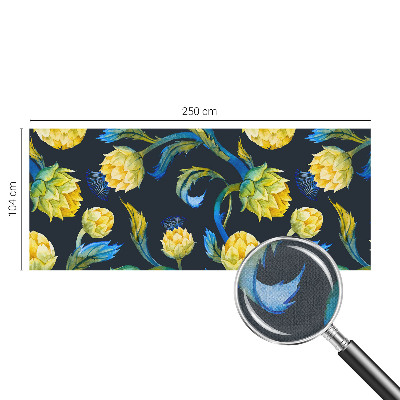 Papel de parede autocolante para quarto com estampa Virtuoso das Plantas