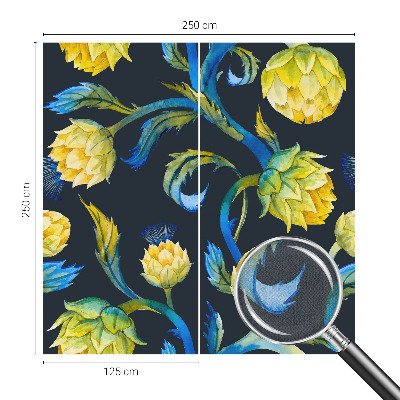 Papel de parede autocolante para quarto com estampa Virtuoso das Plantas