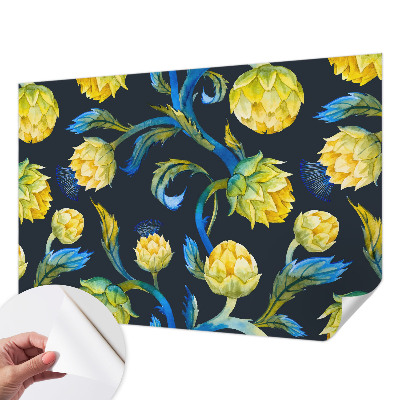 Papel de parede autocolante para quarto com estampa Virtuoso das Plantas